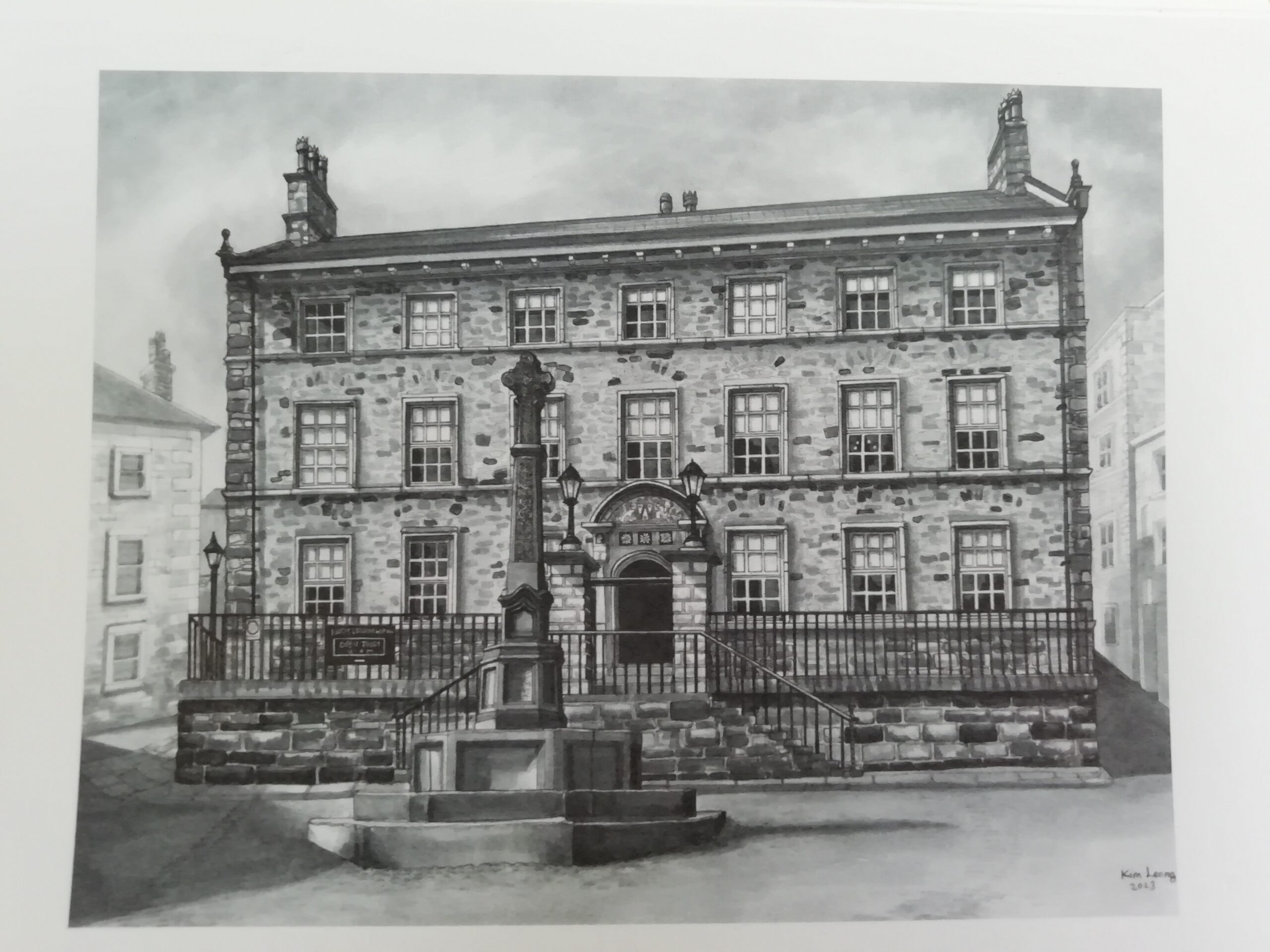 pen and ink artwork showing the Lodgings